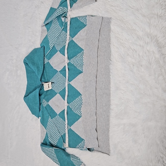 FREE PEOPLE | Lucy Half Zip Pullover Maui Grey Combo - Picture 5 of 14